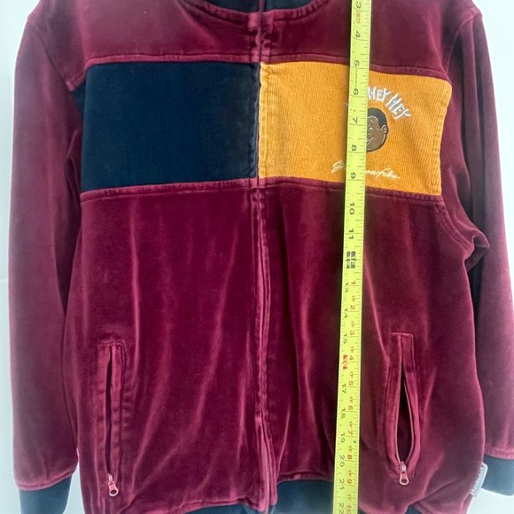 Fat Albert and the Junkyard Gang Velour Jacket FUBU Size S (8/10) pockets - I906 - Picture 9 of 9